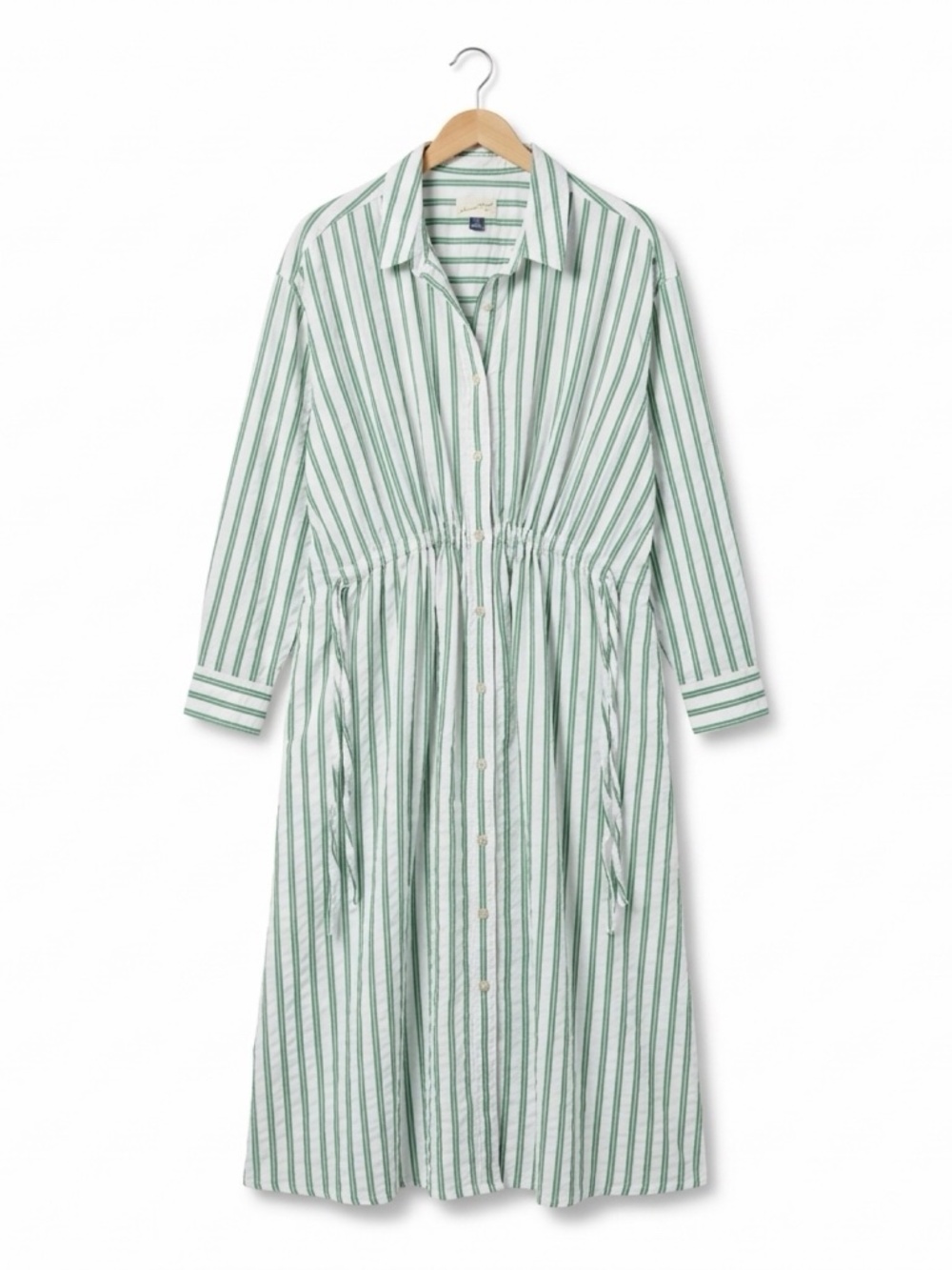 Universal Thread Green Striped Shirtdress